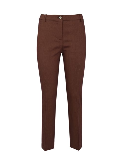 Pantalone Bello in lino stretch Marrone PINKO | 100155 A34IL78